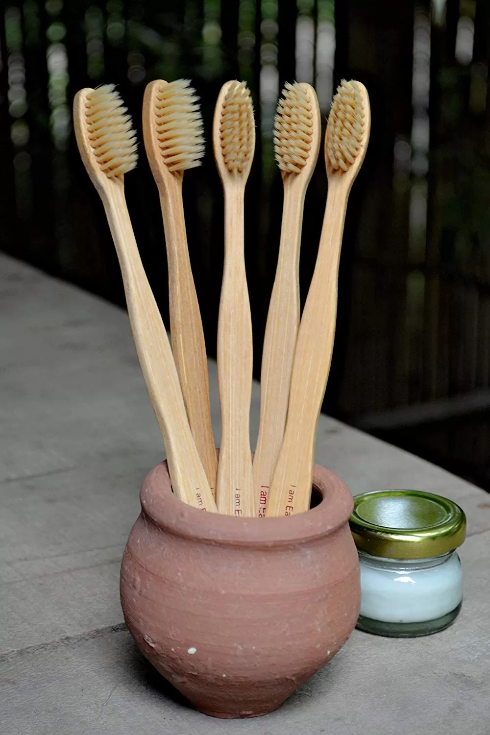Bamboo Cornstarch Toothbrush by Almitra Sustainables