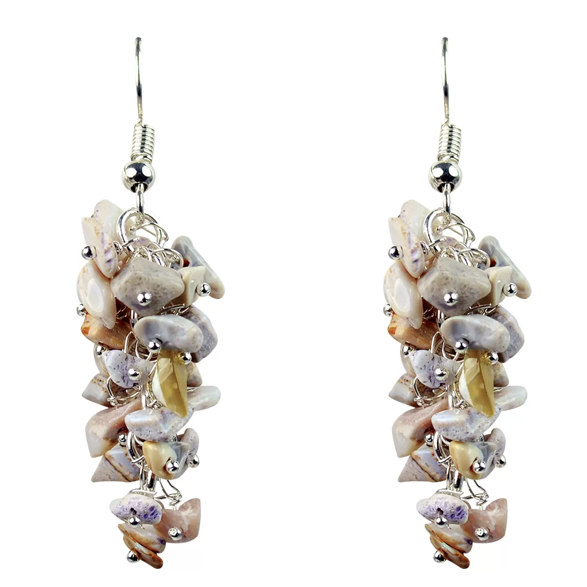 Opal Earrings Natural Chip Beads Earrings for Women, Girls