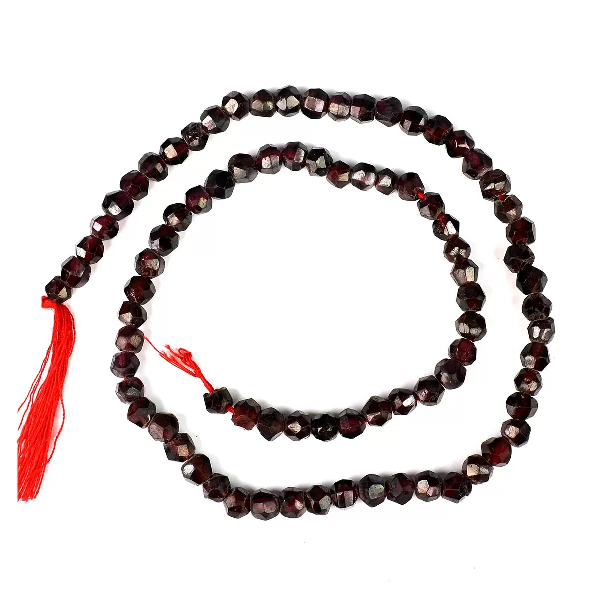 Red Onyx Loose Beads Diamond Cut 6 mm Stone Beads for Jewellery Making Bracelet Beads Mala Beads Crystal Beads for Jewellery Making Necklace/Bracelet/Mala