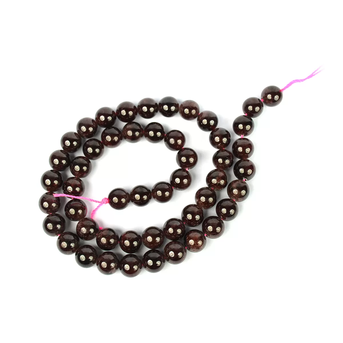 Garnet Loose Beads Crystal 8 mm Stone Beads for Jewellery Making Bracelet Beads Mala Beads Crystal Beads for Jewellery Making Necklace/Bracelet/Mala