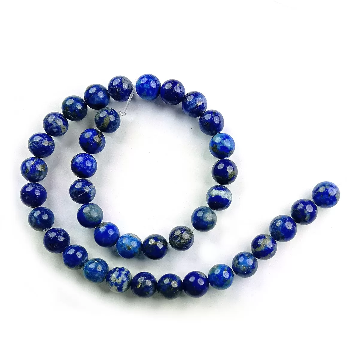 Lapis Lazuli Loose Beads 10 mm Stone Beads for Jewellery Making Bracelet Beads Mala Beads Crystal Beads for Jewellery Making Necklace/Bracelet/Mala