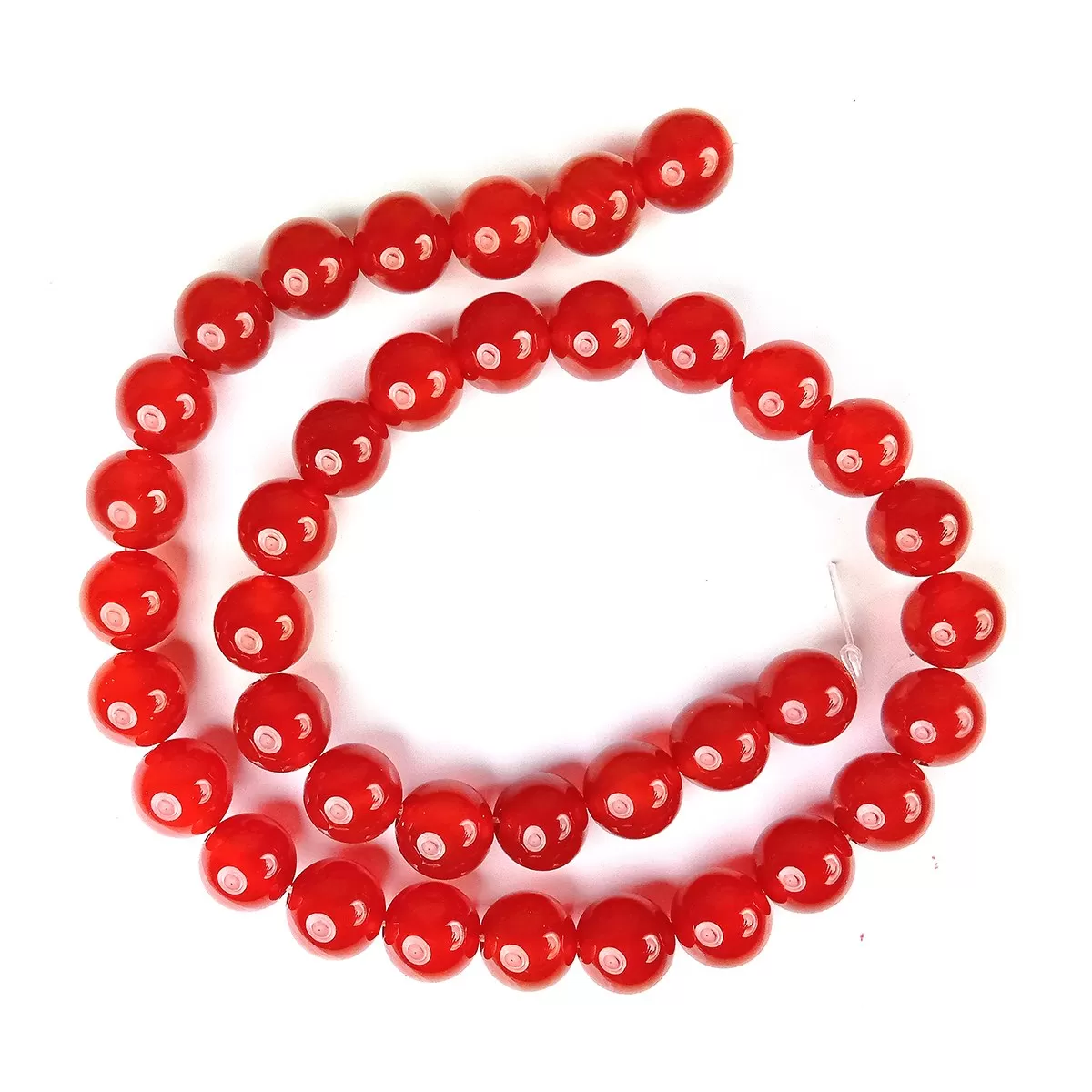 Red Onyx Loose Beads 10 mm Stone Beads for Jewellery Making Bracelet Beads Mala Beads Crystal Beads for Jewellery Making Necklace/Bracelet/Mala