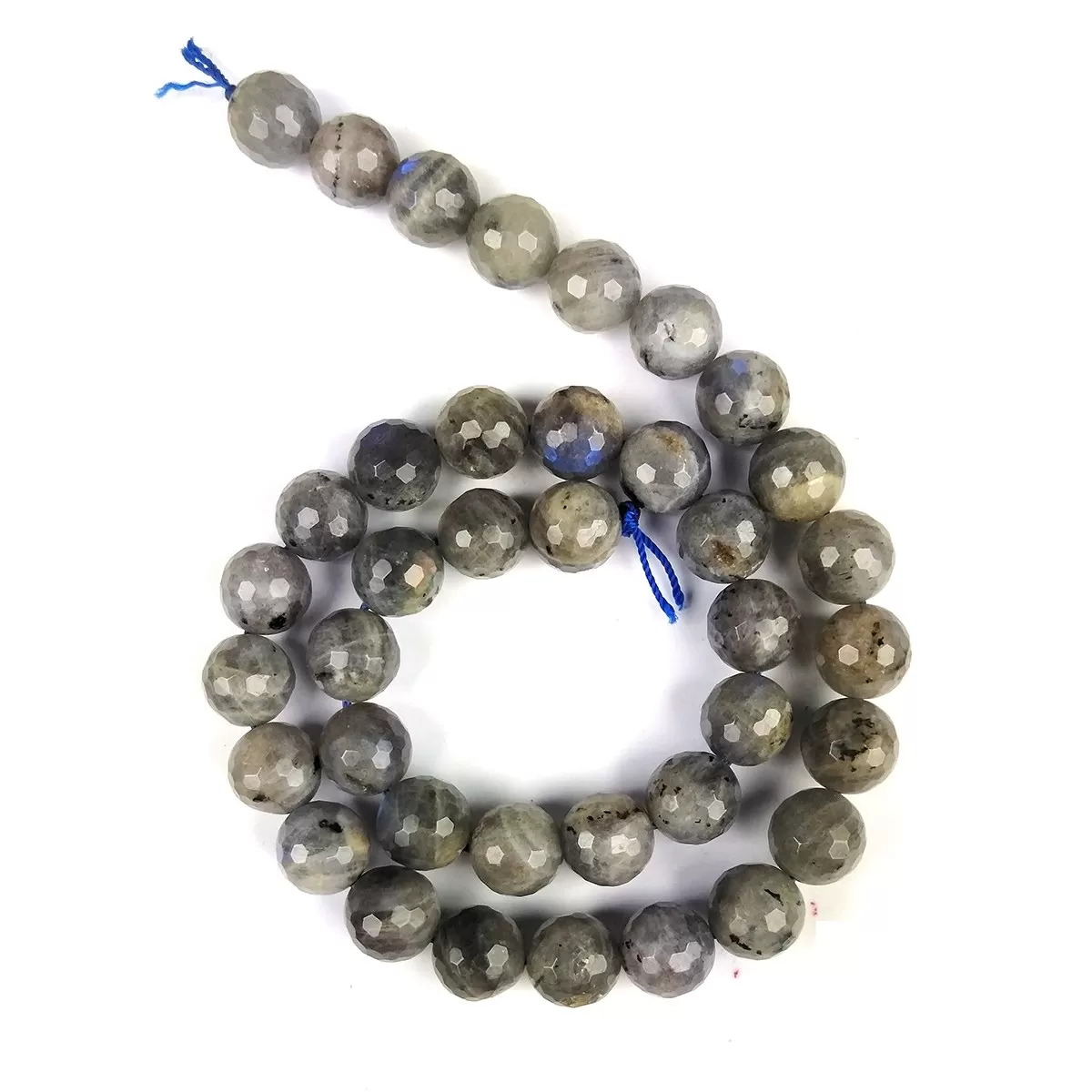 Labradolite Loose Beads Diamond Cut 10 mm Stone Beads for Jewellery Making Bracelet Beads Mala Beads Crystal Beads for Jewellery Making Necklace/Bracelet/Mala