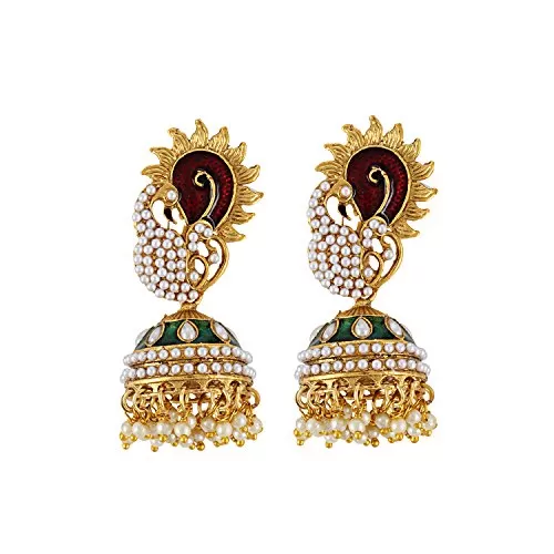 Stylish High Quality Traditional Gold Plated Jhumki Earrings for Women