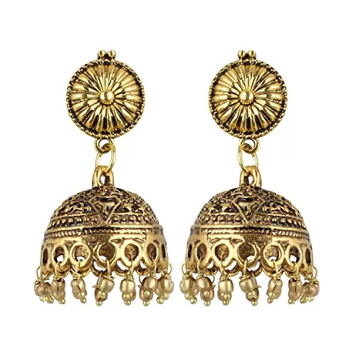 Stylish High Quality Traditional Gold Plated Jhumki Earrings for Women