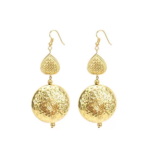 Designer Gold Plated Light Weight Fashion Earrings for Women and Girls