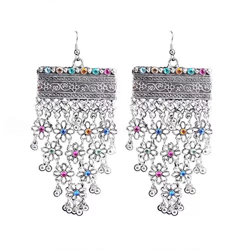Stylish Silver Plated Statement Earrings for Women