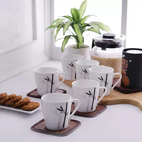 Master MW Bone China Coffee Mug Set 150ml Set of 6 Multicolour6 Pcs. Coffee Mugs- (CM-MASTER-MW-J051)