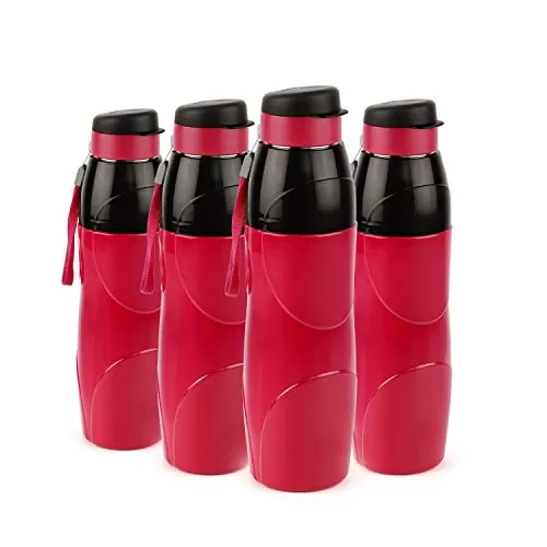 Puro Steel-X Lexus Insulated Bottles with Stainless Steel Inner Set of 4 900ml Red