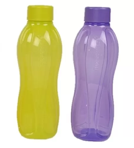Tupperware Aqua-Safe Plastic Water Bottle 1000ml Set of 2 Multicolour