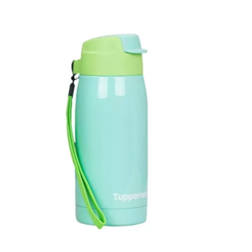 Tupperware Alloy Steel Sipper Bottle 550ml Green Pack of 1