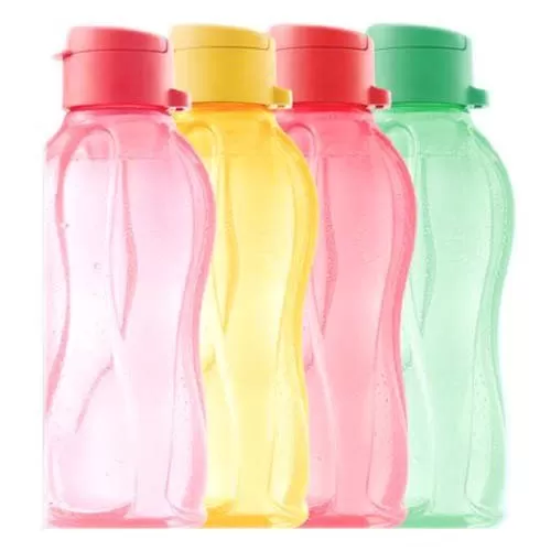 Aqua Safe Water Bottles - Set of 4 pcs Fliptop Lid