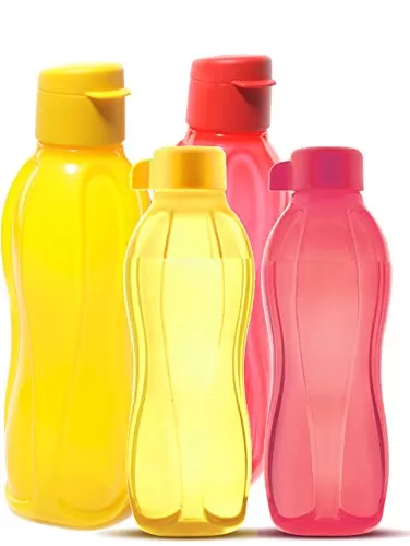 Family Plastic Bottle Set 4-Pieces Multicolor