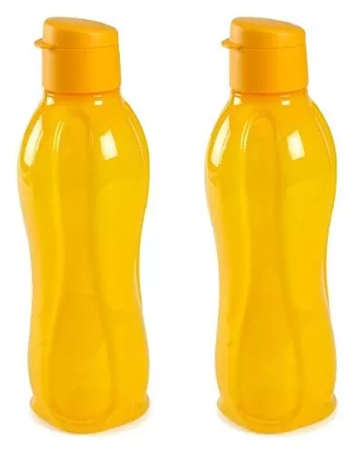 Aquasafe Plastic Flip Top Bottle Set 310ml Set of 2 Multicolour