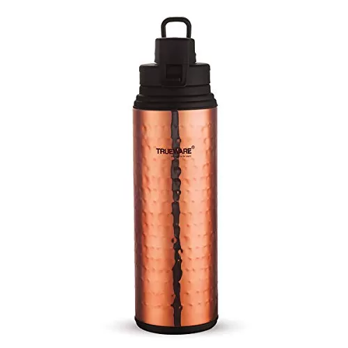 Trueware Fusion Plus 800 Water Copper Bottle with Hammered Lacquer Finish