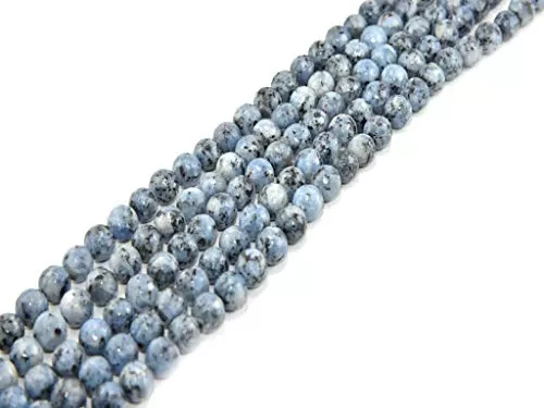Blue Gray Black Rondelle Jade Quartz Stones (8 mm 1 String) for- Jewellery Making Beading Art and Craft