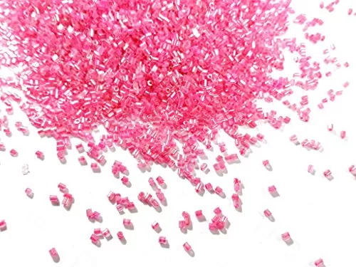 (11/0  2.0 mm 100 Grams) Pink Lustre 2 Cut Seed Beads for Embroidery Jewellery Making Beading Art and Craft Supplies