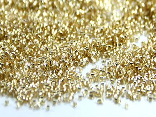 Miyuki Golden Silverline Hexagonal Cut Beads (15/0-1.5 mm) (50 Grams) - for Jewellery Making Embroidery Beading and Craft
