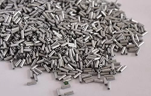 Metallic Silver Pipe/Bugle Beads/Glass Seed Beads (4.5 mm) (100 Grams) Standard Quality for  Jewellery Making Beading Arts and Crafts and Embroidery.