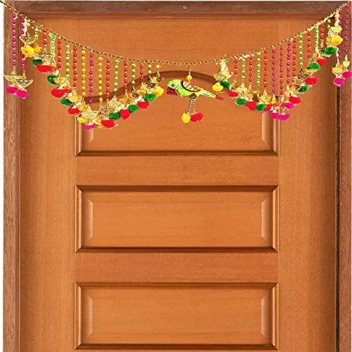 Bandarwal for Home Door Bandarwal Toran for Home Door Handmade Door Hanging Toran Bandarwal for Home Mandir Office and Diwali Decoration (42 x 4 Inches)