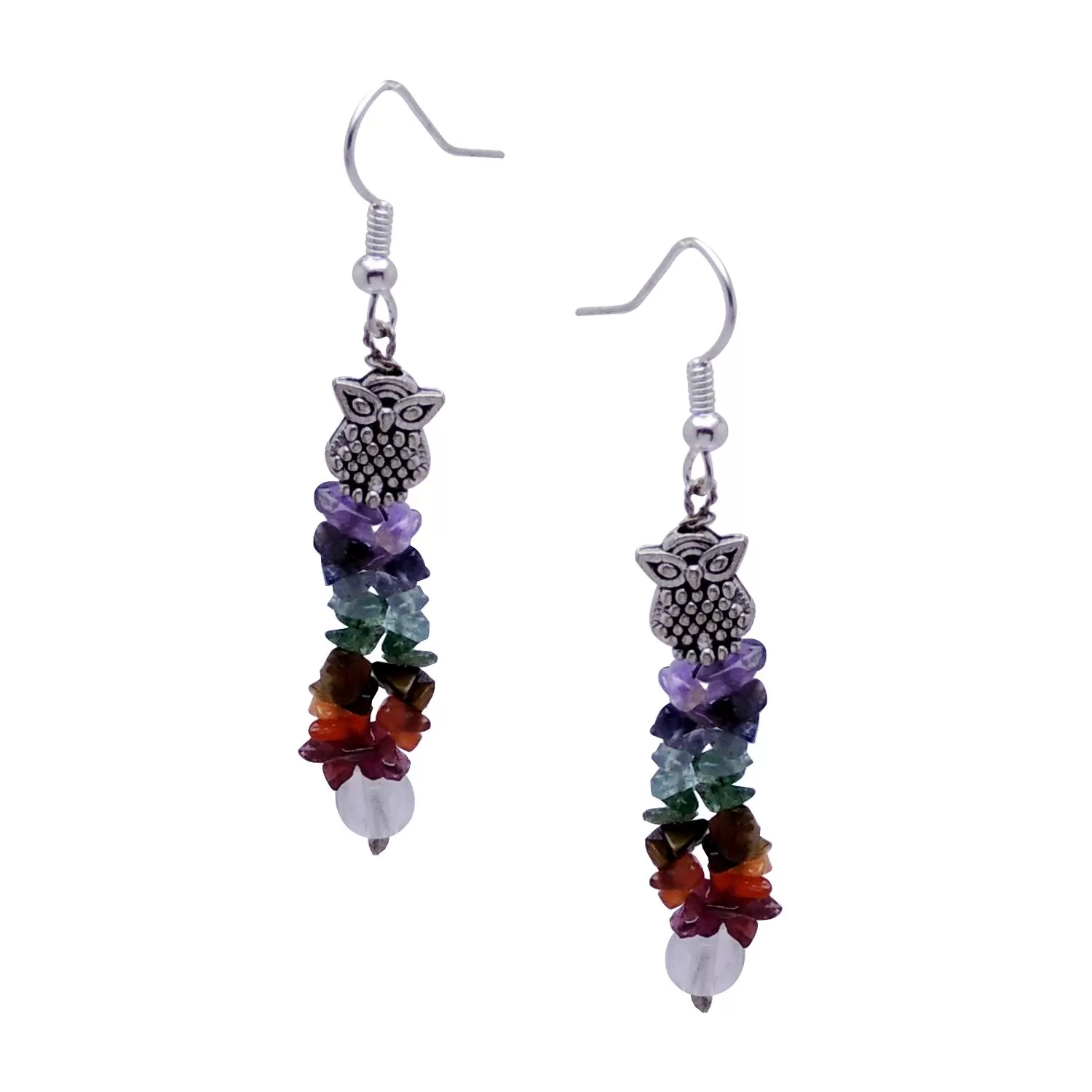 Multi Stone Chip Earing, Color- Multi color, For Women & Girls (Pack of 1 Pc.)