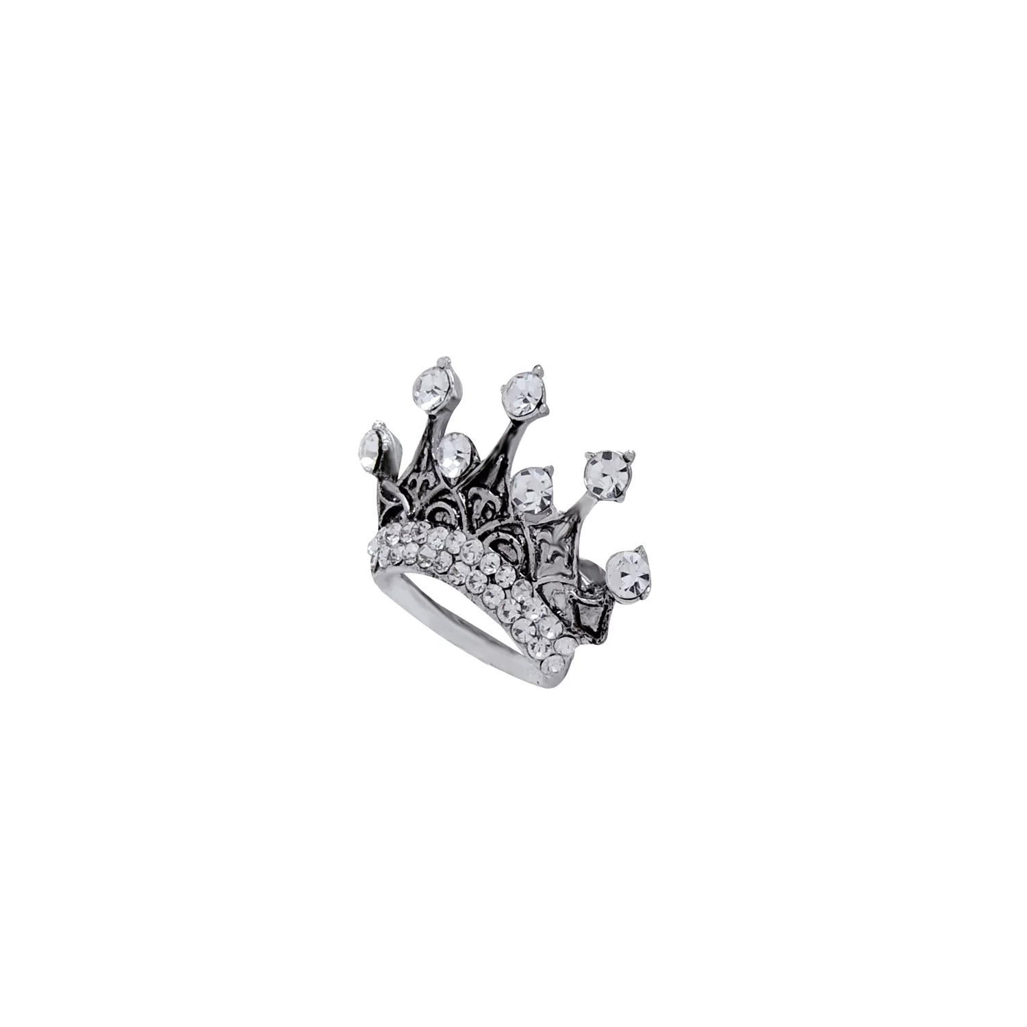 Silver Metal Designer Crown Label Pin, 4 image
