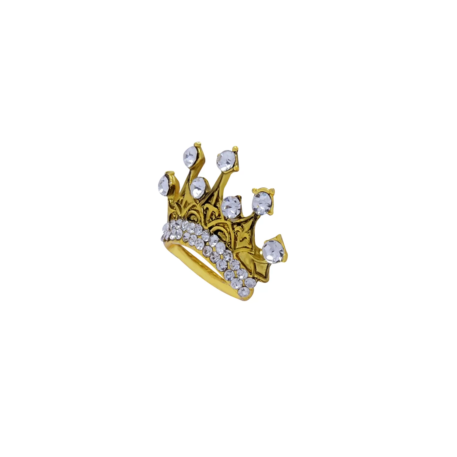 Gold Metal Designer Crown Label Pin, 2 image