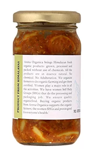 Homemade Organic Garlic Pickle Lasun Achaar 200gm, 2 image