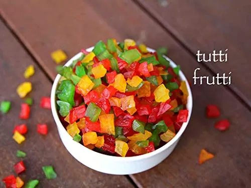 Tutti Frutti-Cherries-Fresh Fruits 400gms Tutti Fruity Tutti Fruity Mix Tutti Fruity for Cake Decoration, 5 image
