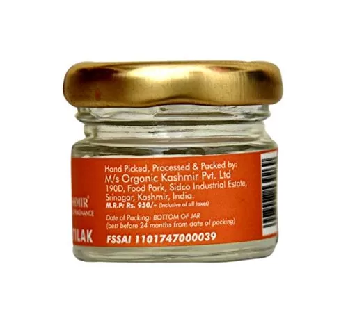 Organic Saffron Certified Grade A1 Premium Kesar Tilak 3 Gm (0.10 OZ), 3 image