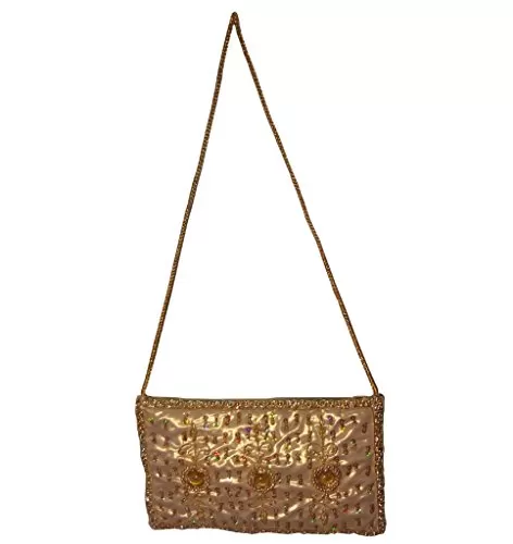Women's Sling Bag (20x12 cm Golden), 4 image