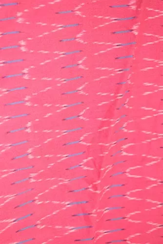4MTR.of Gher Skirt Ikkat Print- Cotton Material - (Pink), 2 image