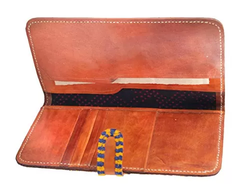 Pure Leather Punch Work - Leather Art WALLET - LADIES - CARD HOLDER EK-WCL-0005 Multi Colour (12 23 1), 4 image