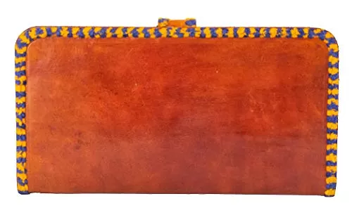 Pure Leather Punch Work - Leather Art WALLET - LADIES - CARD HOLDER EK-WCL-0005 Multi Colour (12 23 1), 2 image