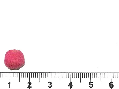 10 MM Pink Wool Pom Poms for Art Craft and Party Decoration (100 Pieces), 3 image