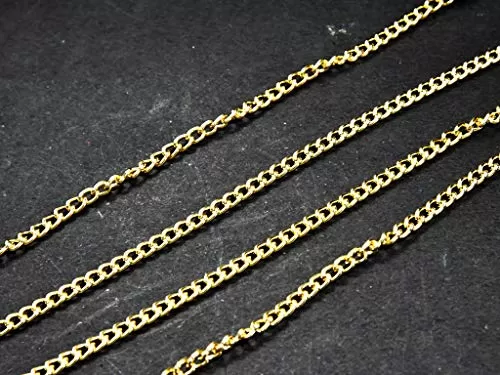 Golden Hooks Metal Chain (2 Meters) Can be Used for Embellishing Handbags Garments and Craft Accessories, 2 image