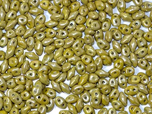 Olive Green Super Duo Czech Glass Beads (5 MM 850 Beads), 2 image