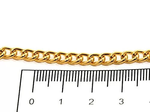 Golden Hooks Metal Chain (2 Meters) Can be Used for Embellishing Handbags Garments and Craft Accessories, 3 image