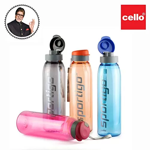 Cello Sportigo Plastic Bottle Set Set of 4 Assorted, 6 image