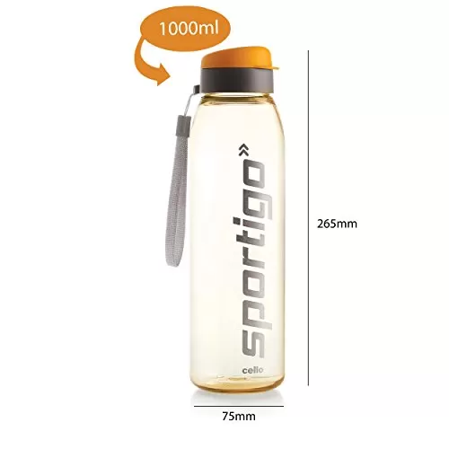 Sportigo Plastic Bottle Set 1 Litre Set of 2 Assorted, 4 image