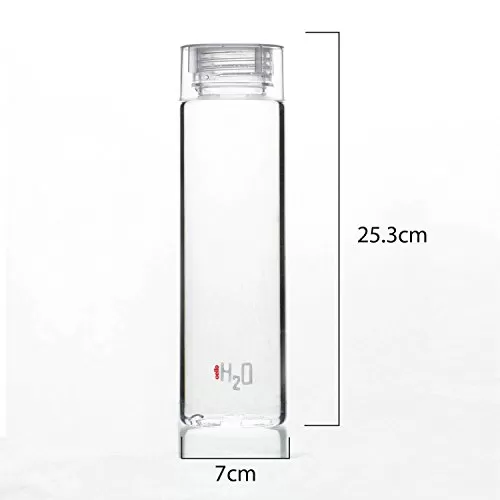 H2O Premium Edition Plastic Bottle 1 Litre Set of 3 Clear, 4 image