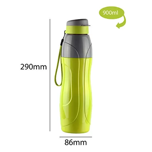Cello Puro Sports Plastic Water Bottle Set 900ml Set of 2 Assorted, 8 image
