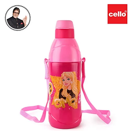 Cello Puro KDs Steel Inner 600ml Water Bottle for KDs Pink, 2 image