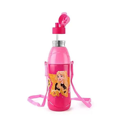 Cello Puro KDs Steel Inner 600ml Water Bottle for KDs Pink, 4 image
