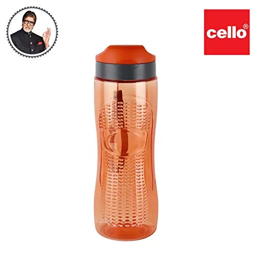 Cello Tritex Active Water Bottle 800ml Orange Safe Plastic, 2 image