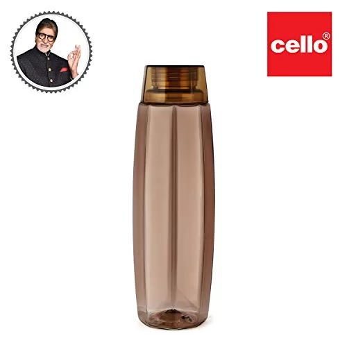Cello Octa Premium Edition Safe Plastic Water Bottle 1 Litre Set of 4 Color May Vary, 2 image