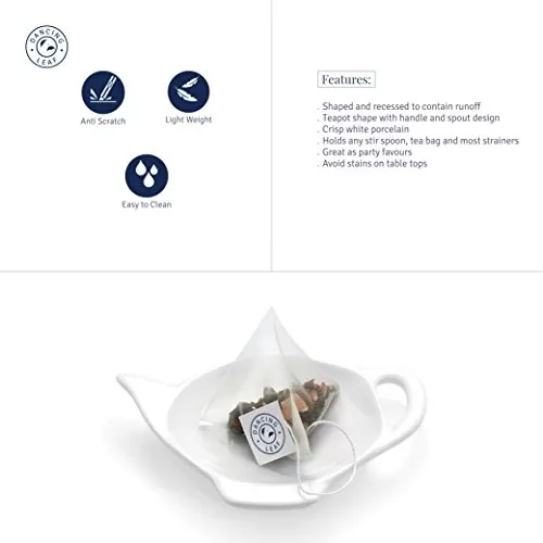 Porcelain Tea Bag Holder | Coaster | Caddy | Spoon Rest, 2 image