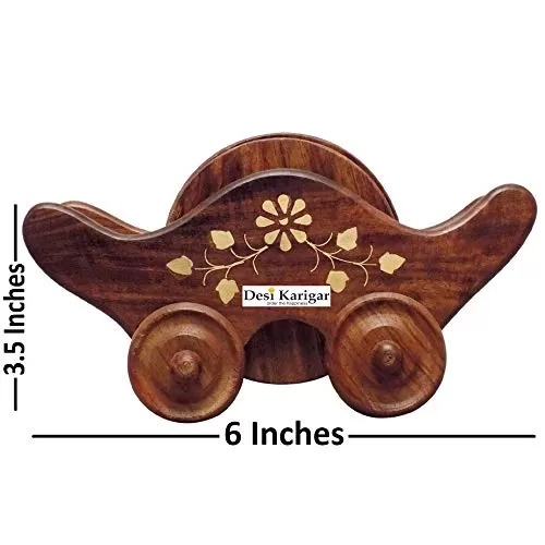 Wooden Coaster Set (Brown), 5 image