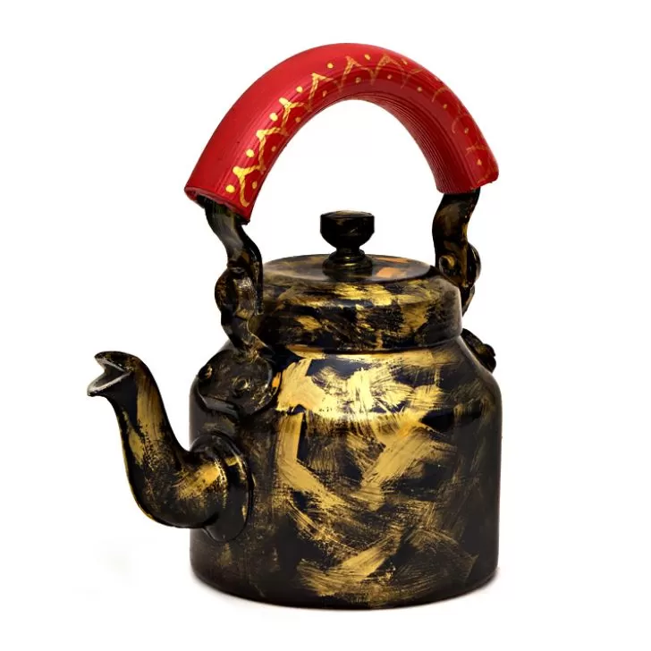 Handpainted Tea Kettle Steel Antiqua, 2 image