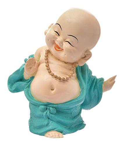 India Handcrafted Resine Laughing Buddha Monk Idol Sculpture | Buddha Idols  for Home Decor - the best price and delivery | Globally